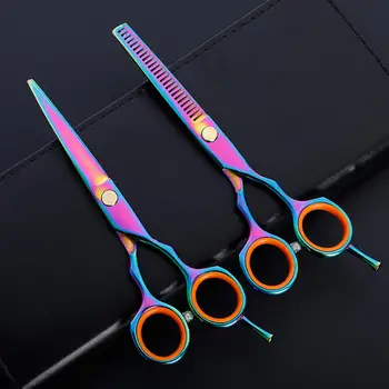 

Hair Beauty Professional Barber Cutting Kits Thinning Scissors Shears Set Hairdressing Salon