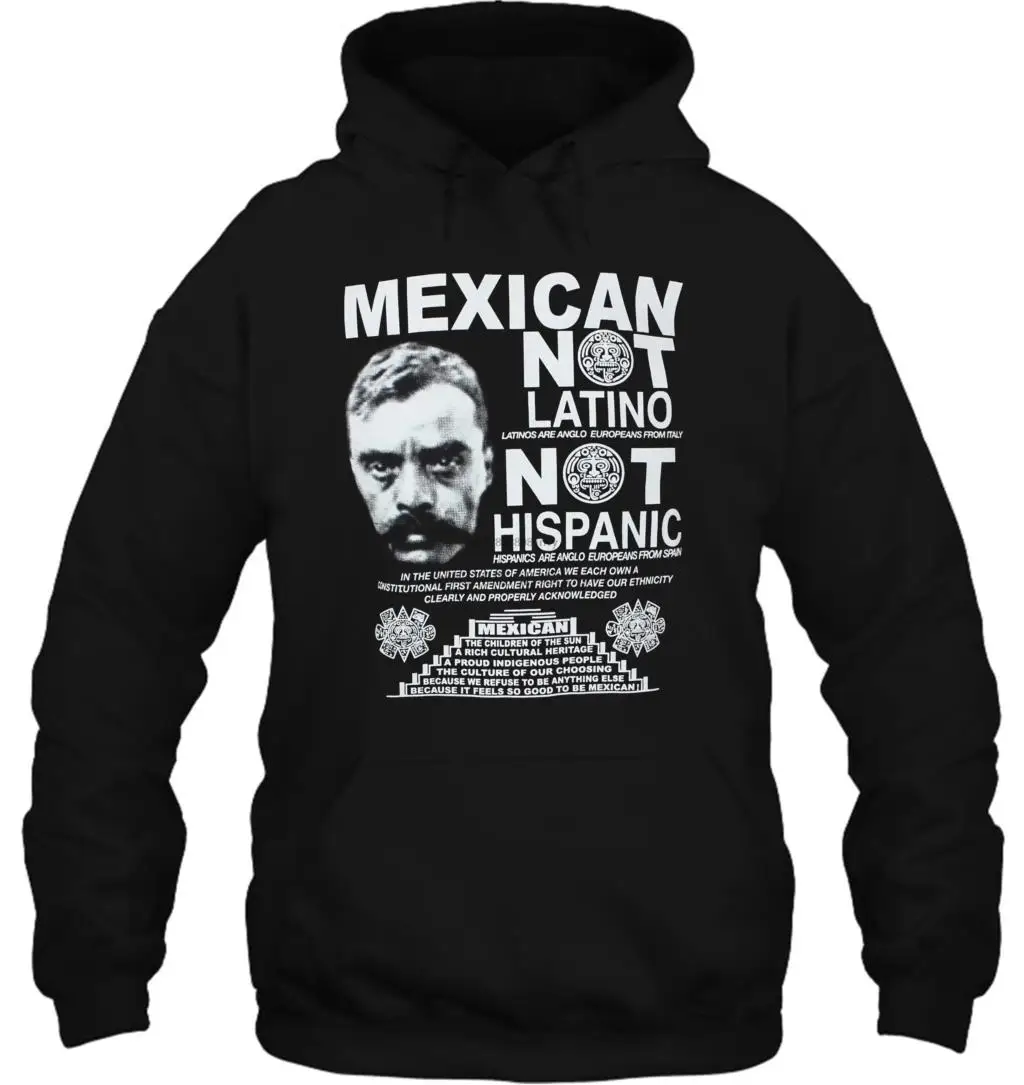 Мужская толстовка ShirtBANC Мексиканская не Латиноамериканская Emiliano Zapata рубашка крутая Мехико Футболка женская уличная одежда
