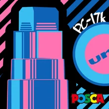 8 цветов Набор Mitsubishi Uni Posca PC-17K маркерная ручка-очень широкие Tip-15mm маркерные ручки для офиса и школы