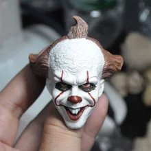 

In Stock 1/6 Scale Male joker head carving clown pennywise soldier accessories for 12 inch action figure