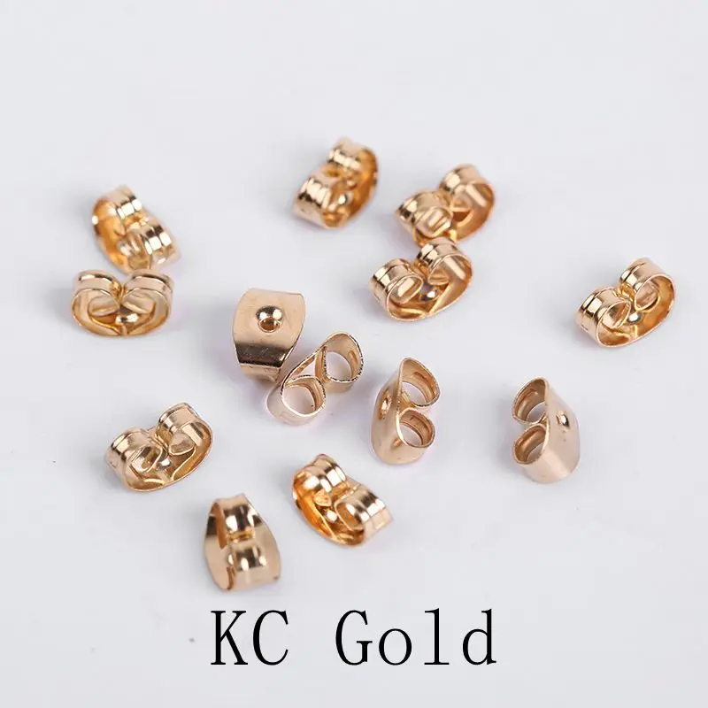 200pcs/lot Earring Studs Backs Stopper Scrolls Ear Post Butterfly For  Jewelry Making DIY Blocked Caps Earring Backs Stoppers Ear