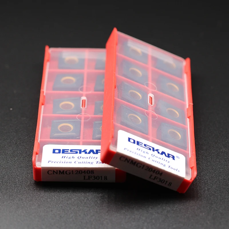 DESKARCNC Токарные пластины CNMG120404 LF3018 CNMG120408 LF3018 токарный станок резак чугунные все круг паз