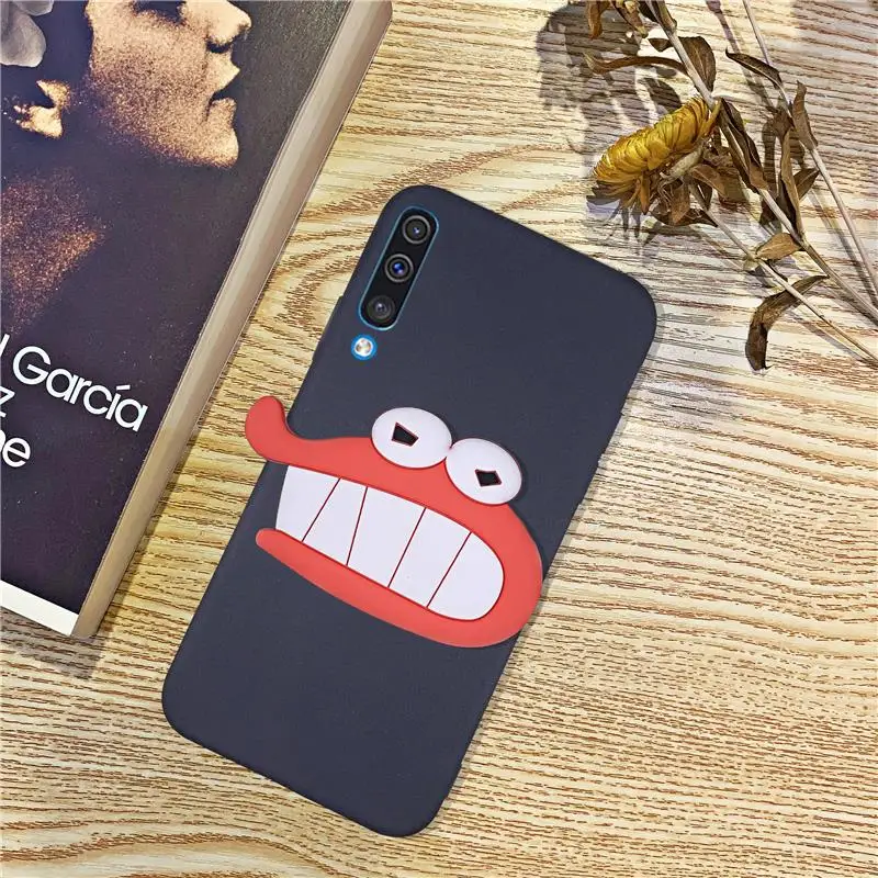 3D силиконовый чехол с мультяшным рисунком для телефона samsung Galaxy A50 A30 A40 A20 A10 A70 A60 A80 A7 A8s милая мягкая задняя крышка с подставкой