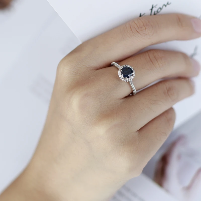 Драгоценный камень балет 1.84Ct натуральный круглый синий сапфир Изящные ювелирные