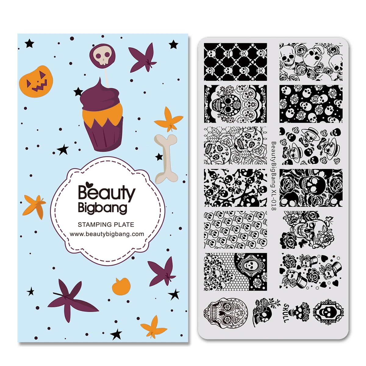 

BeautyBigBang 6*12cm Nail Stamping Plates Nail Art Flower Dragonfly Lotus Image Nails Swanky Stamping Print Template