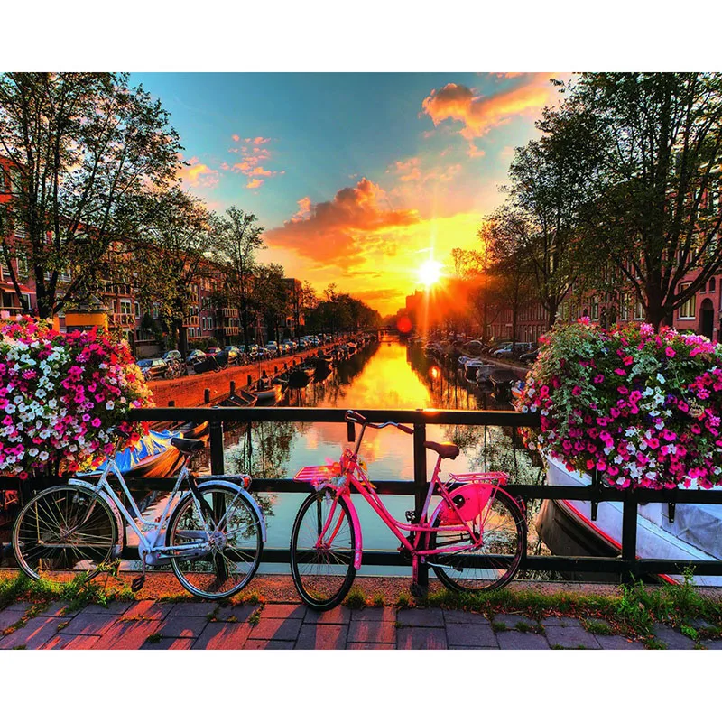 Алмазная 5d-картина Amsterdam bridge Набор для вышивки квадратными стразами сделай сам
