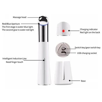 

Electric Vibration Facial Portable Tool Lifting Anti Aging Removal Dark Circle USB Rechargeable Eye Massager Skin Care Pen Type