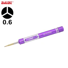 Y000 металлическая ручка 0.6Y отвертка ключ S2 сталь 0,6x25 мм Triwing Driver для iPhone 7 8 11 внутренний винт ремонтный инструмент 100 шт./лот