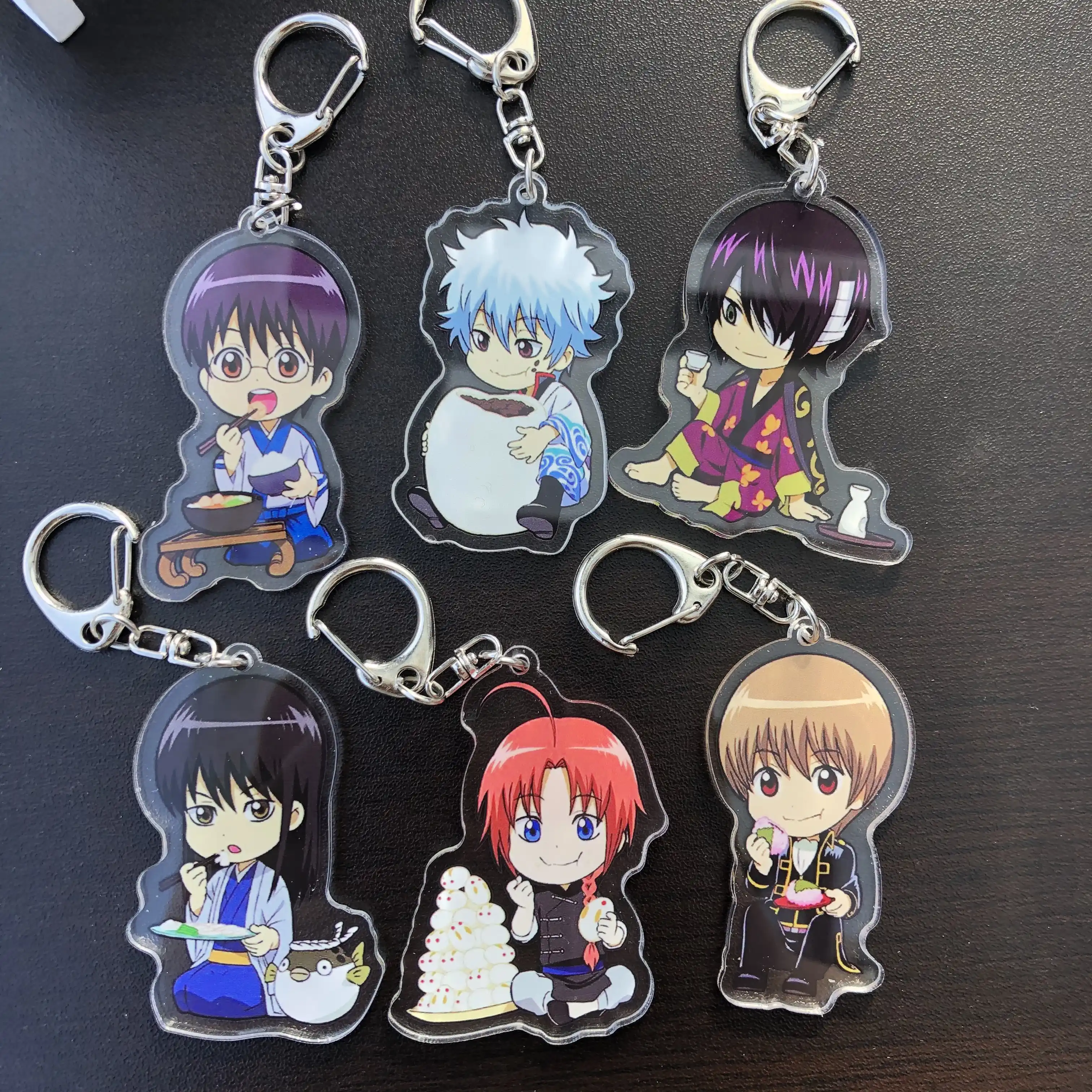 アクリルキーホルダーアニメ銀魂沖田総悟カムイ坂田銀時かわいいフィギュアqバージョン漫画ペンダントitabagキーリングコスプレおもちゃ アニメ コスチューム Aliexpress
