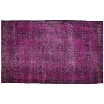

Handmade Fuchsia Vintage Overdyed Turkish Area Rug 172x277 Cm-5'8''X9'1''