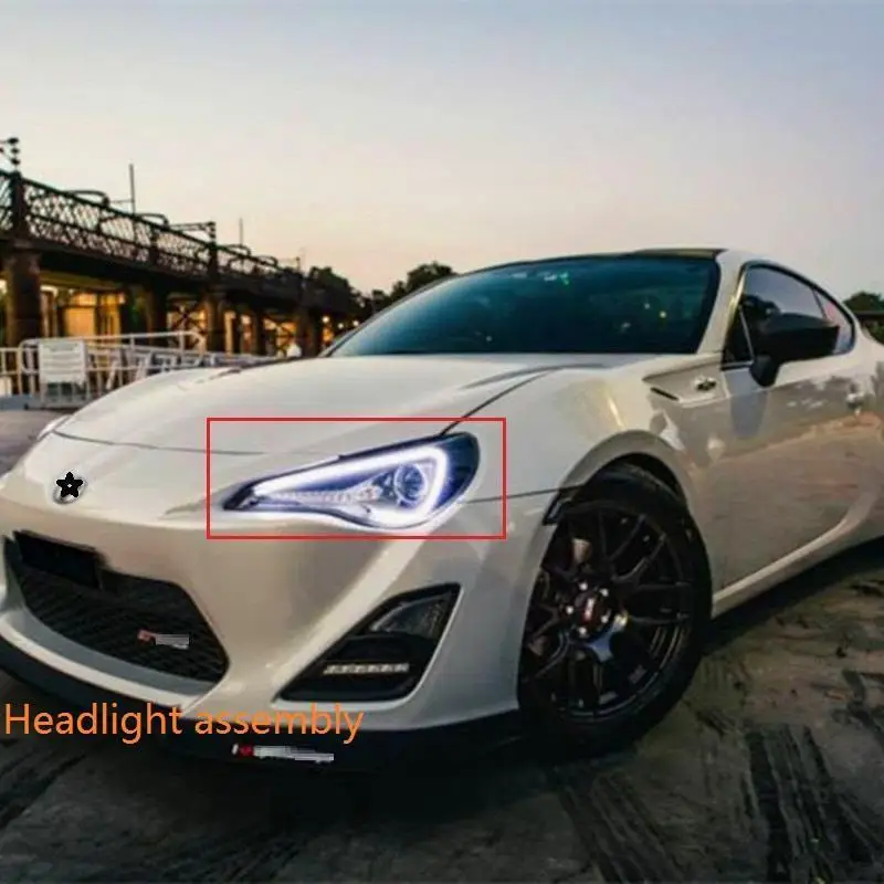 MODEL C Автомобильные аксессуары Drl Стайлинг дневные ходовые Автомобильные светодиодные фары автомобильные фары в сборе 17 18 для Toyota FT-86 - Цвет: MODEL C