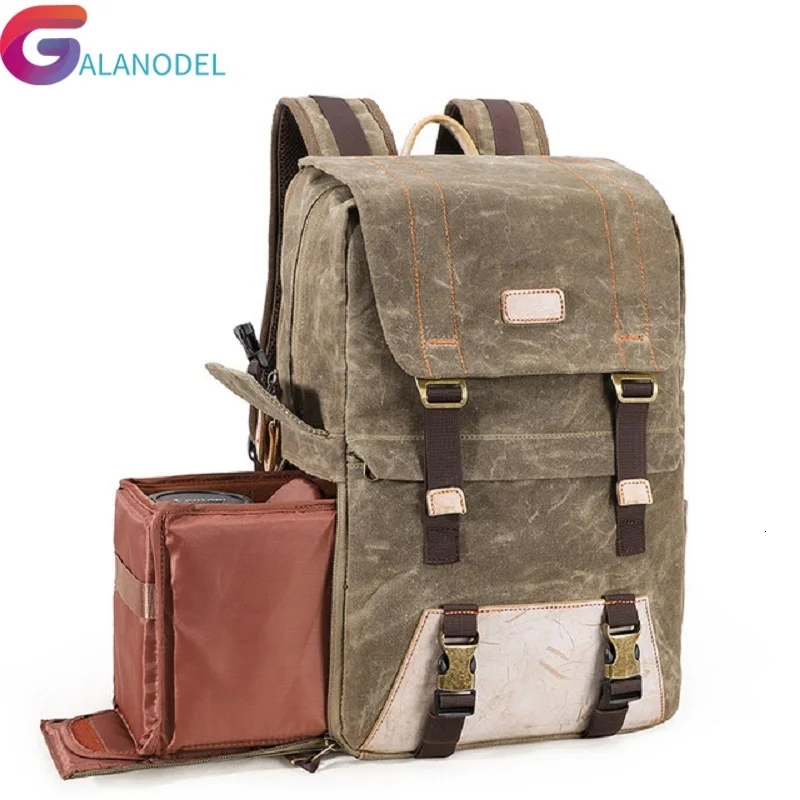 

Waterproof Canvas M255 Photography Bag Outdoor Wear-resistant Large Camera Photo Backpack Men for Nikon/Canon/ Sony/Fujifilm New