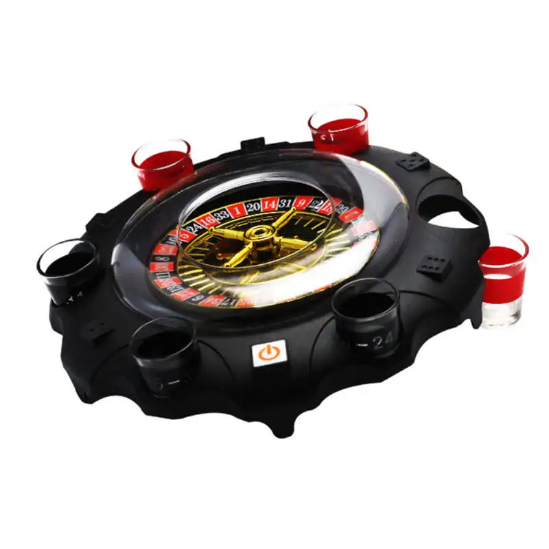 Electric Russian Lucky Turntable Wine Set Ktv Bar Nightclub Drinking Game Props