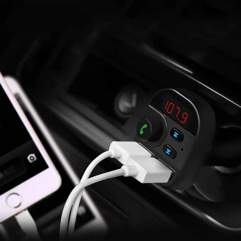 Onever fm-передатчик Автомобильный MP3-плеер многофункциональный автомобильный bluetooth-плеер Автомобильное устройство для быстрой зарядки 5 В/3.1A 1A поддержка tf-карты U диск