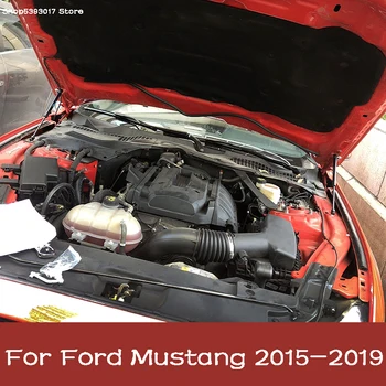 

Car Front Engine Cover Support Rod Hydraulic Rod Hood Gas Shock Lift Strut Bars For Ford Mustang 2015-2019 Car Accessories