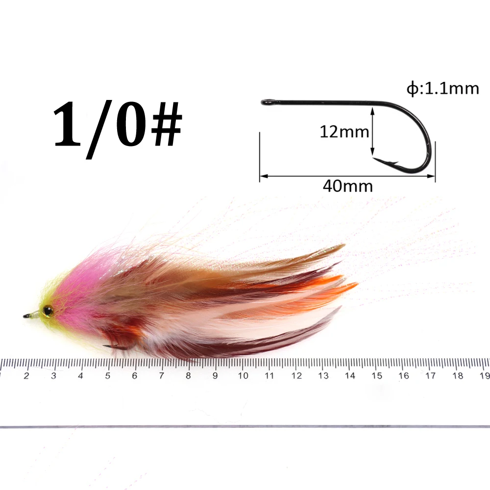 Details about   1pcs/bag New Trout Steelhead Salmon Pike Streamer Fly for Fly Fishing Flies Size