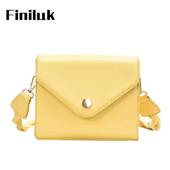 

Fililuk Simple Women Shoulder Bag Leather Candy Color Small Sling Bags Fashion Brand Women's Crossbody Bags Square BIZ153 PM49