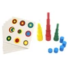 Montessori Wooden 4 Different Colorful Cylinders Educational Math Toys Preschool Kids Children Early Teaching Gift 1