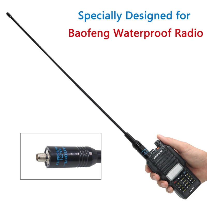 Dual-Band-Antenna Walkie-Talkie-Radio Nagoya na-771 144/430mhz Baofeng Uv-9r-Plus Sma-Female