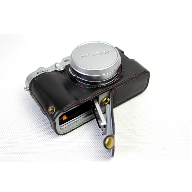 Чехол для камеры из искусственной кожи для Fujifilm x100 x100S x100M x100T, чехол для камеры с открытой батареей, 3 цвета