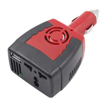 

2019 1pcs DC 12V input voltage and AC 220V output 150W car power inverter with USB port