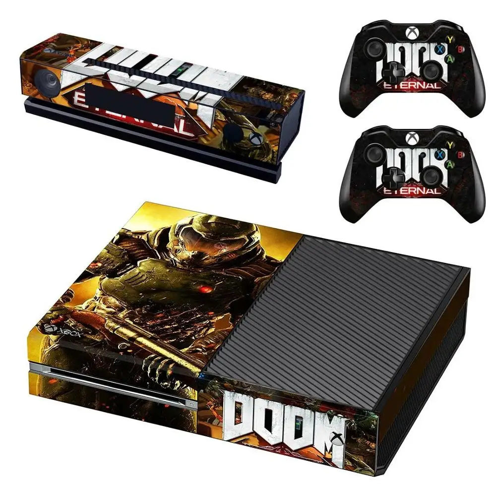 Doom стикер s для xbox one виниловые наклейки на кожу стикеры Adesivo для xbox one консоль Kinect два контроллера шкуры