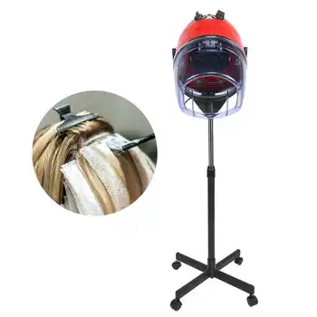 

Hair Dryer Diffuser Stand Hair Dryer Hooded Floor Hair Bonnet Dryer with Roller Caster Base for Salon Red Hair Salon
