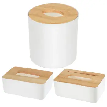 

Wooden Tissue Box Home Tissue Box Container Towel Napkin Tissue Holder