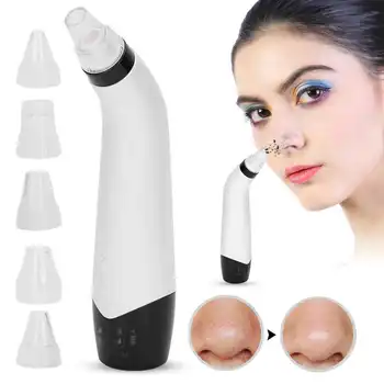 

USB Charging Pore Acne Vacuum Cleaner Extractor Blackhead Whitehead Removal Device with LCD Display Skin Face Care Tools BR-1015