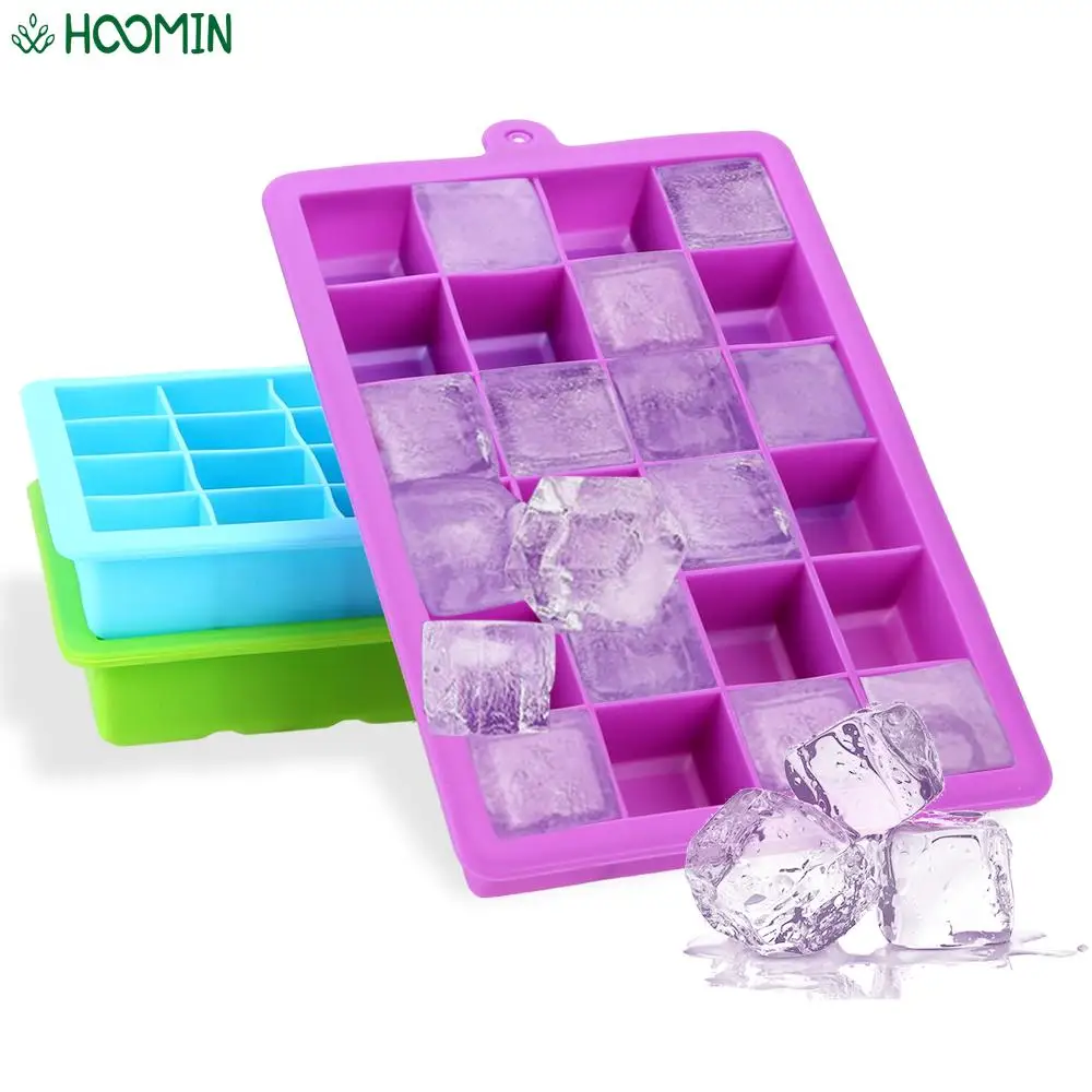 Силиконовая форма для льда с 24 отверстиями коктейлей виски мороженого