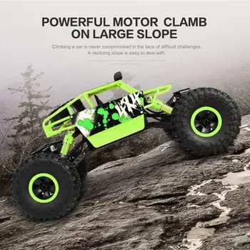 

1:18 4WD Steering drive Big RC Cars 2.4G High Speed Off-Road Trucks Climbing car green