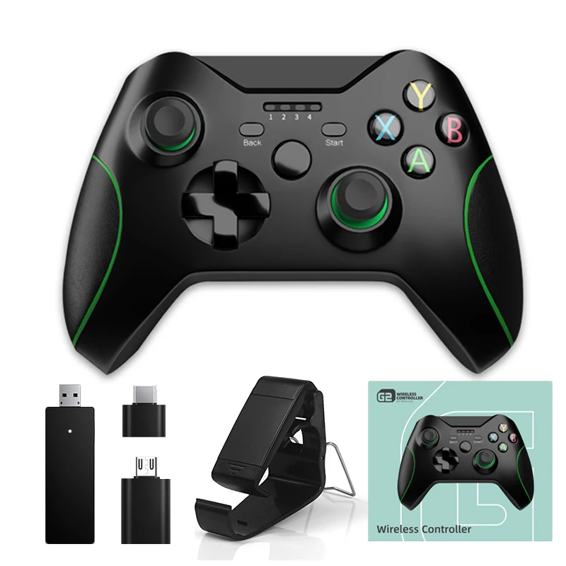 Data Frog 2.4GHz Wireless Gamepad Joystick Control For XBox One Controller For Win PC For PS3/Xbox Series X S Controller 