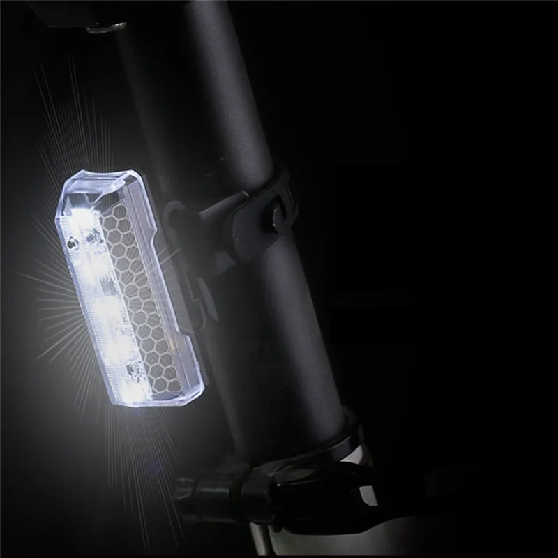 1PCS Rechargeable LED Mountain Bike Rear Light Safety Warning Night Tail Light