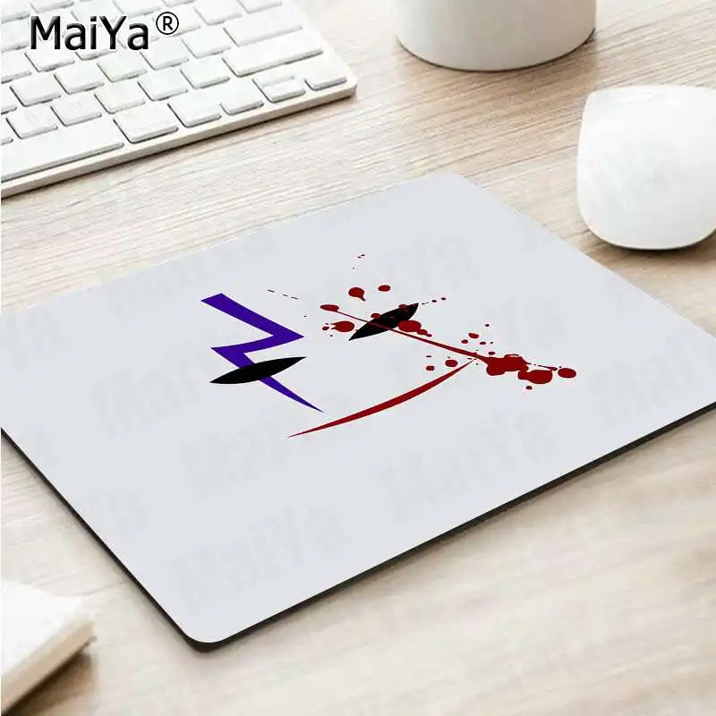 Maiya черный и белый аниме девушка геймер скорость мыши розничная маленький резиновый коврик для мыши большой коврик для мыши клавиатуры коврик - Цвет: Not Lock Edge25x29cm