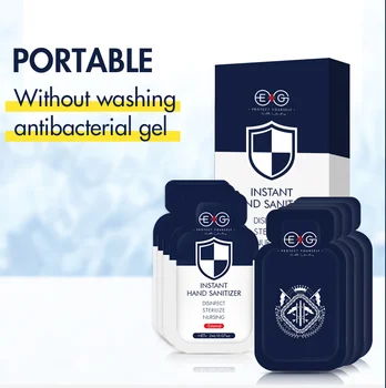 

48pcs 99.9% Anti Virus Hand Sanitizes Gel 75% Alcohol Anti Bacteria Hand Wash Antibacterial Disposable Disinfection Gel