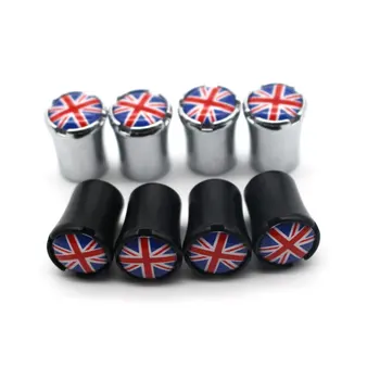 

4 Pcs/Set Zinc Alloy England National Flag Tire Valve Stem Cap Tire Wheel Stem Air Valve Caps for Auto Cars