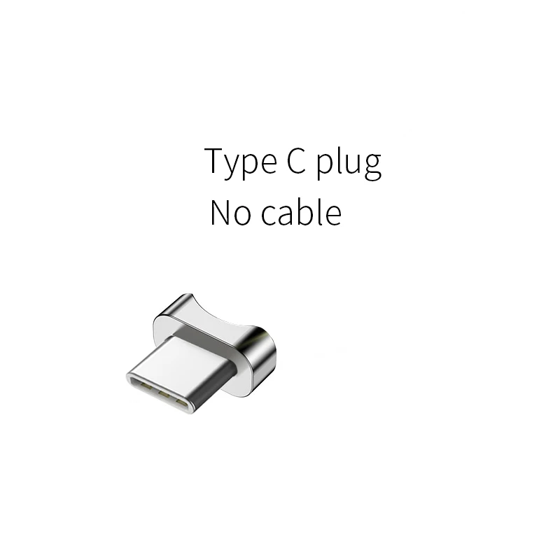 Rosinop поворот 3A Быстрая зарядка 3,0 Micro usb type C Магнитный кабель системы освещения кабель USB C для iphone кабель зарядное устройство - Цвет: type c plug