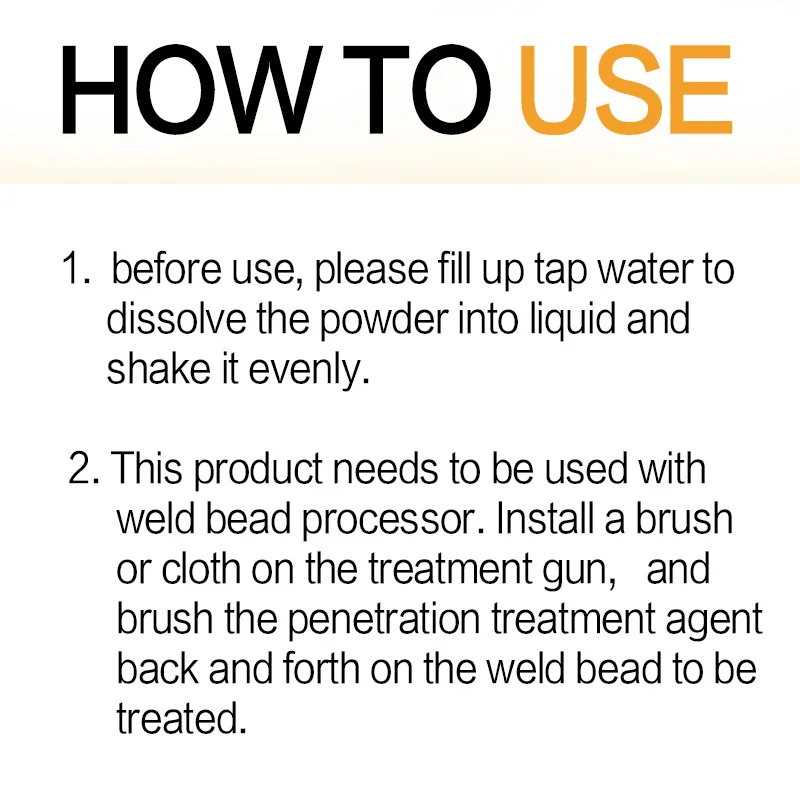 Stainless steel consumables Bead Treatment Equipment Electrolytic Polishing Liquid Argon ARC welding black spot weld cleanin