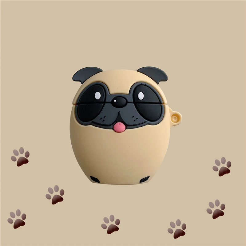 Новый мультфильм собака наушники чехол для AirPods 2 Забавный силиконовый Kawaii