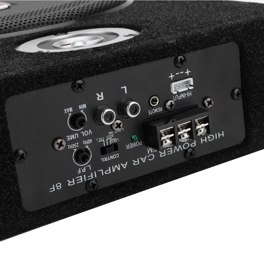 8in 12V Нержавеющая сталь высокое Мощность усилитель звука для автомобиля музыкальный плеер с динамиком Усилитель звука для автомобиля авто аксессуары