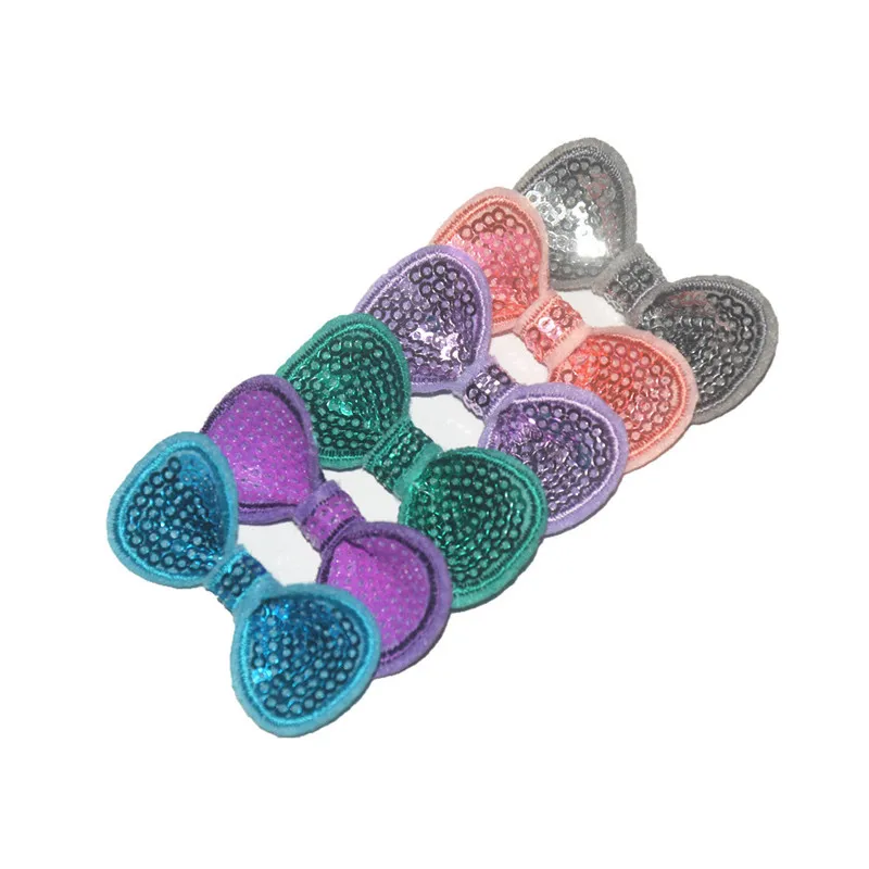 50pcs Hand-made Pet Dog Hair Clip Sequin Style Dog Headwear Cute Bow Hairpins Multicolor Dog Hair Accessories for Large Dog