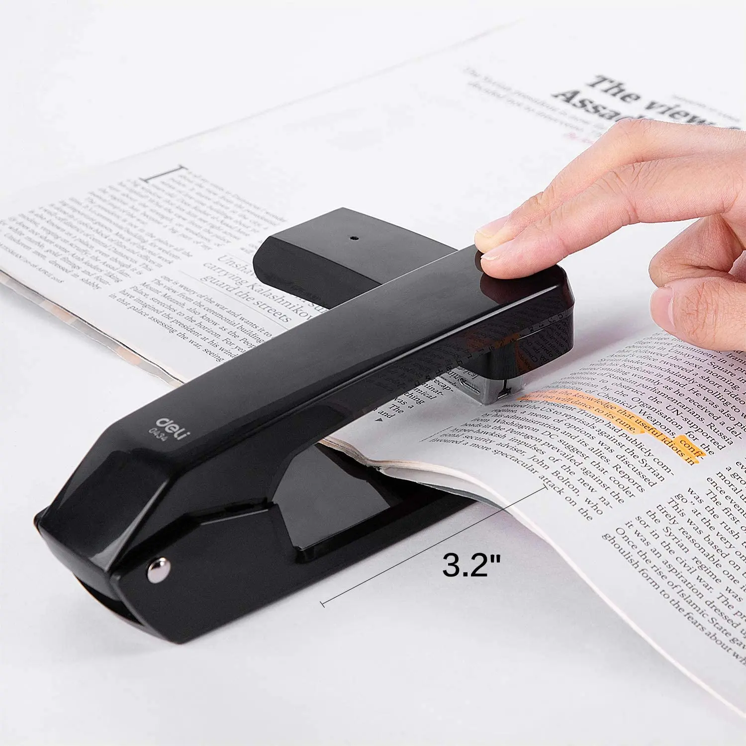 Rotary Stapler Rotatable Stapler Swing-Arm Swivel Stapler 25 Sheet Capacity 360 Degree Rotate Desktop Staplers For Booklet Or Book Binding Black