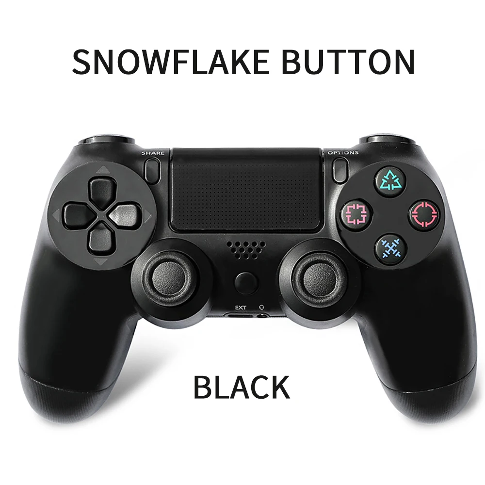 Беспроводной джойстик Bluetooth для sony PS4 контроллер для игровых приставок подходит для игровой консоли 4 геймпад Dualshock 4 геймпад для PS3 - Цвет: black