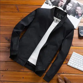 

Free Shipping New Men's Bomber Zipper Jacket Male Casual Streetwear Hip Hop Slim Fit Pilot Coat Men Windbreaker Clothes