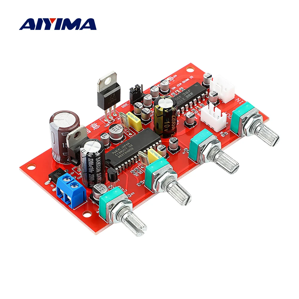 Aiyima UPC1892ハイファイステレオプリアンプアンプのボリュームトーンコントロールJRC2150 bbeプリアンプ高音バランス低音完成ボード|Amplifier|  - AliExpress