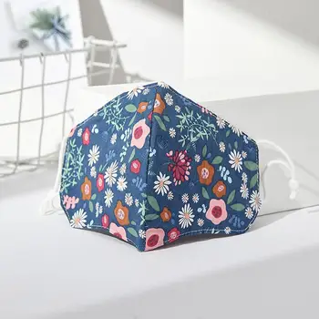

Flower Floral Print Face Mask Reusable Washable Fabric Mask Outdoor Dustproof Protective Mask masque reutilisable mascarillas N4