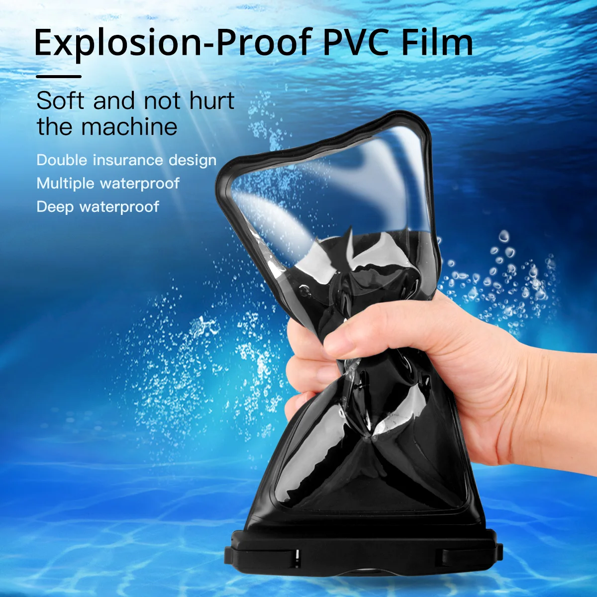 FONKEN étui étanche pour housse de téléphone mer natation flotteur sac sous-marin natation sac sec 6.5 pouces Smartphone éponge poche flottante ► Photo 2/6
