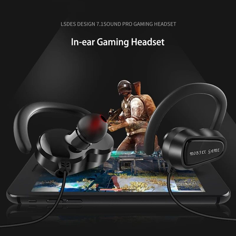 1 Set Gaming Earphones with HD Mic 3 5Mm Wired Stereo Headset 1 Pcs 2 in 1 Type C Headphone Adapter