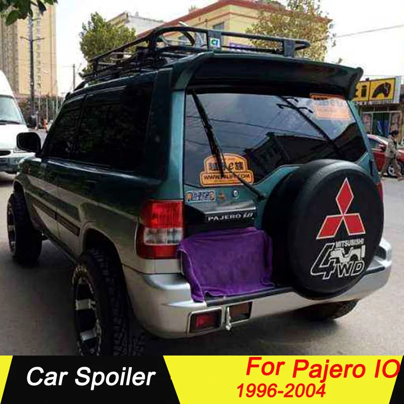 Высокое качество ABS Материал автомобильный спойлер для mitsubishi pajero IO 1996-2004 праймер цвет украшение в виде хвостового крыла задний спойлер багажника