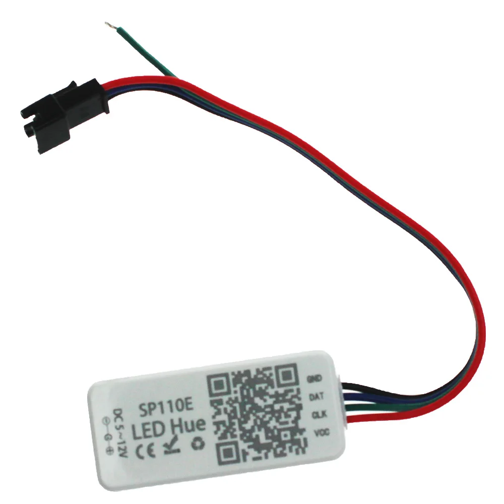 SP110E SPI Bluetooth пиксельный светильник контроллер с помощью приложения для смартфона
